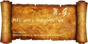 Mágori Genovéva névjegykártya